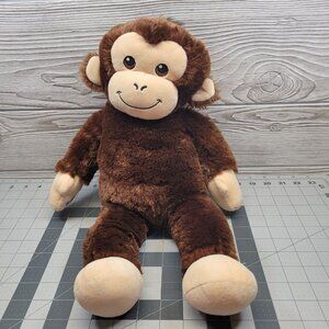 Build A Bear Monkey Smiling Brown Plush‎ Stuffed Zoo Animal Ape Chimp 2015 19”